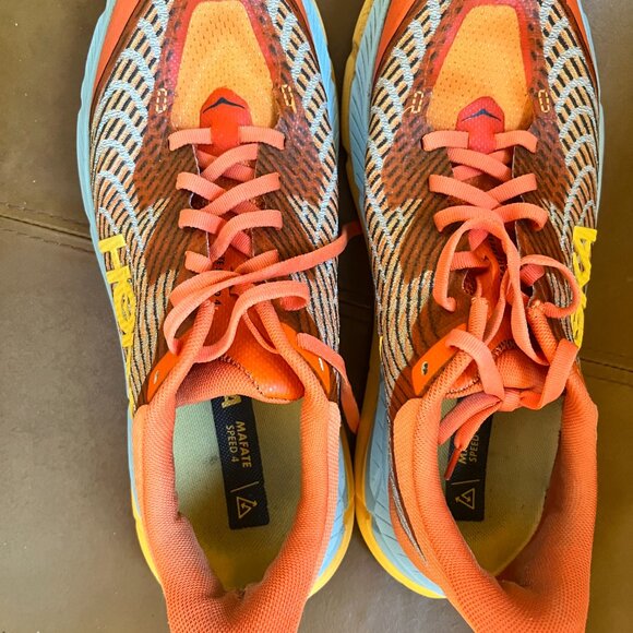 HOKA Mafate Speed 4 Puffin's Bill Orange - Picture 4 of 4